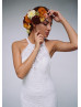 Halter Neck Ivory Lace Low Back Wedding Dress